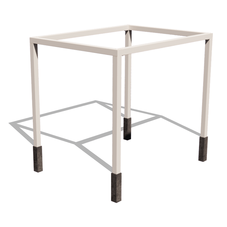 Jeklena pergola - Pravokotnik - 324 x 250 x 230 cm