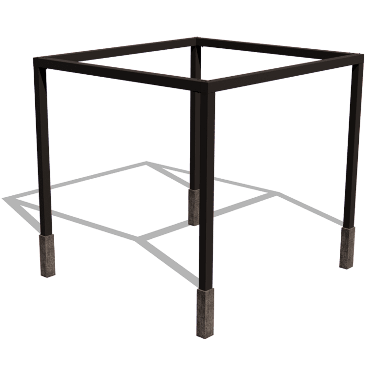 Jeklena pergola - Kvadrat - 324 x 300 x 230 cm