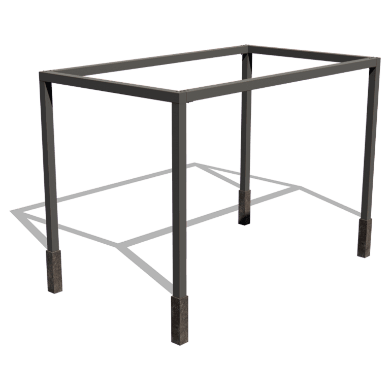 Jeklena pergola - Pravokotnik - 424 x 250 x 230 cm
