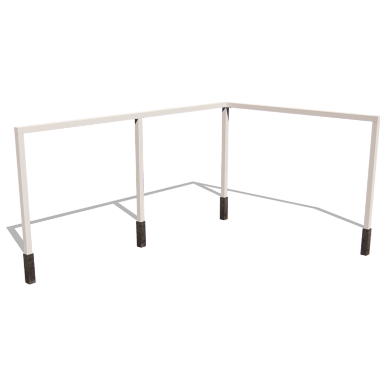 Jeklena pergola - Kot - 600 x 412 x 242 cm