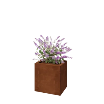 Corten jekleno korito za rože - Pravokotnik - 40 x 30 x 40 cm - Z dnoploščo
