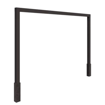 Jeklena pergola - Raven - 400 x 230 cm - Druga RAL barva - Z betonskim podstavkom