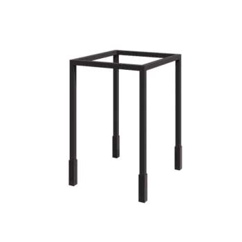 Jeklena pergola - Kvadrat - 224 x 200 x 230 cm - RAL7016 mat (antracitno siva) - Z betonskim podstavkom