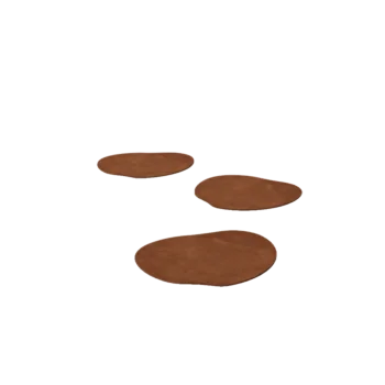 Corten jeklena stopna plošča - Organski - 30 x 30 cm