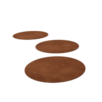 Corten jeklena stopna plošča - Okrogel - 50 cm