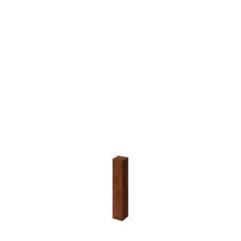 Corten jekleni ograjni stebriček - 12 x 12 x 60 cm