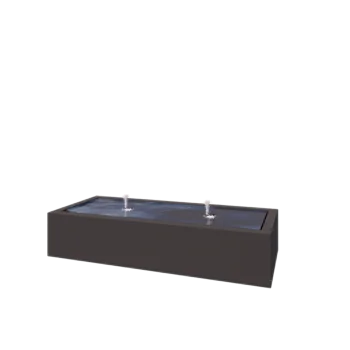 Aluminijasta fontana - Lyra - 200 x 80 x 40 cm - Druga RAL barva - Z LED osvetlitvijo