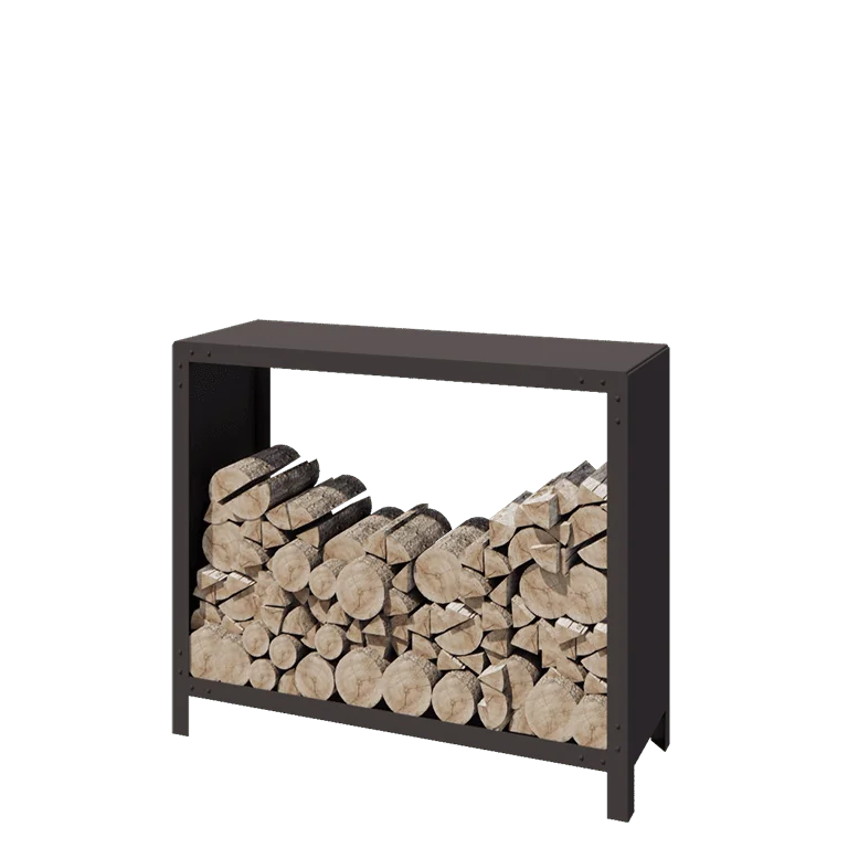Jekleni regal za drva - Indiana - 120 x 40 x 100 cm - RAL7016 mat (antracitno siva)