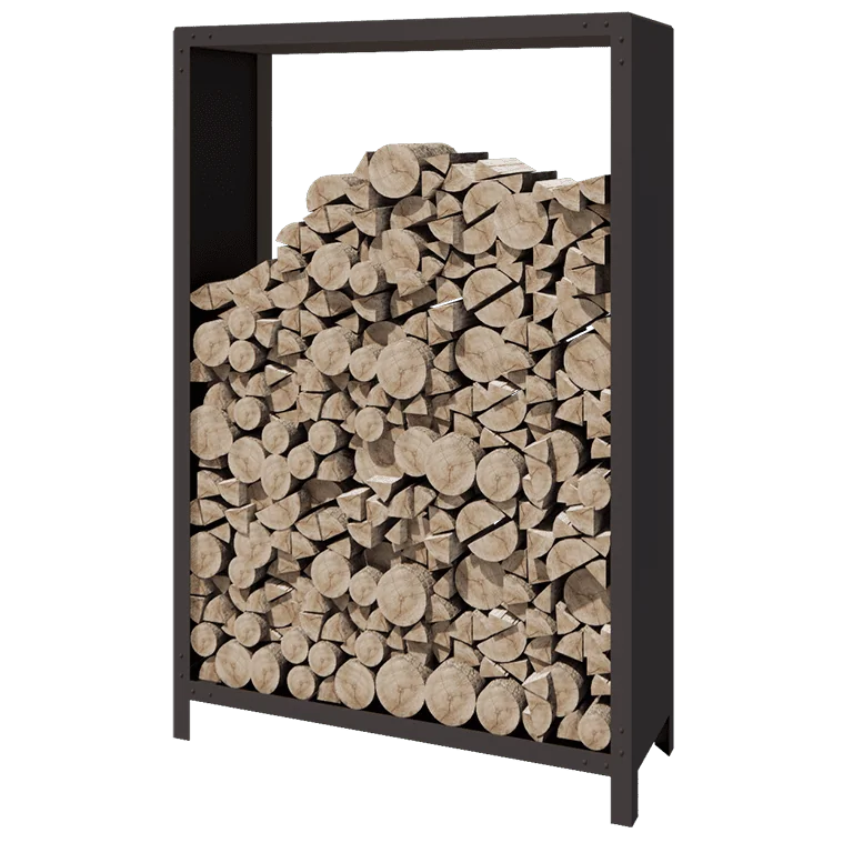 Jekleni regal za drva - Indiana - 120 x 40 x 180 cm - Druga RAL barva