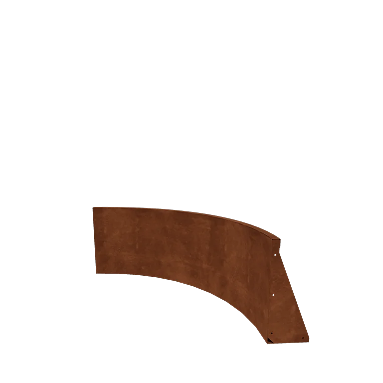 Corten jeklena škarpa - Notranji lok - 100 x 100 x 50 cm