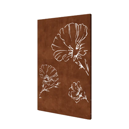 Corten jekleni panel - Mak - 120 x 6 x 190 cm