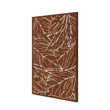 Corten jekleni panel - Listi 1 - 120 x 6 x 190 cm