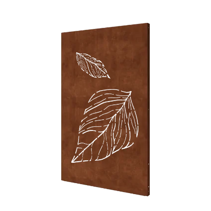Corten jekleni panel - Listi 2 - 120 x 6 x 190 cm