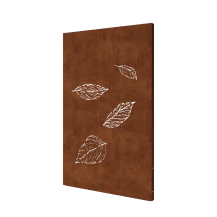 Corten jekleni panel - Listi 3 - 120 x 6 x 190 cm