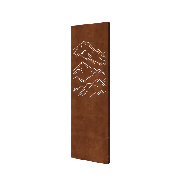 Corten jekleni panel - Gore 1 - 60 x 6 x 190 cm