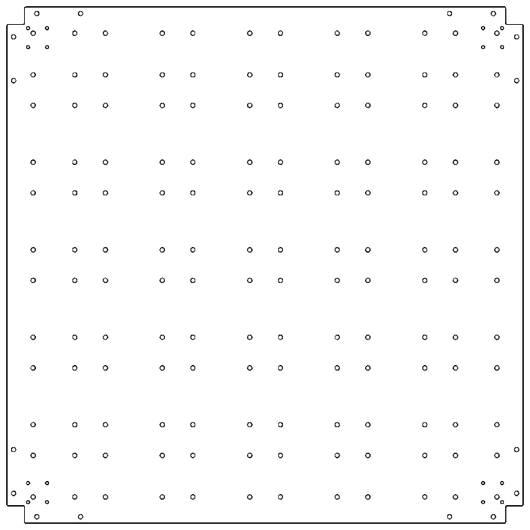 Dnoplošča iz pocinkanega jekla - 120 x 120 cm