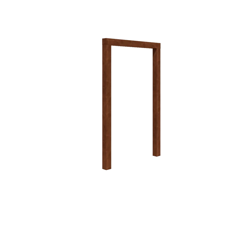 Corten jeklena pergola - Raven - 150 x 230 cm - Brez betonskega podstavka