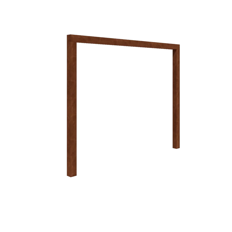 Corten jeklena pergola - Raven - 300 x 230 cm - Brez betonskega podstavka