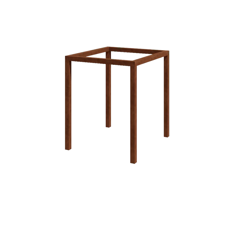 Corten jeklena pergola - Kvadrat - 224 x 200 x 230 cm - Brez betonskega podstavka