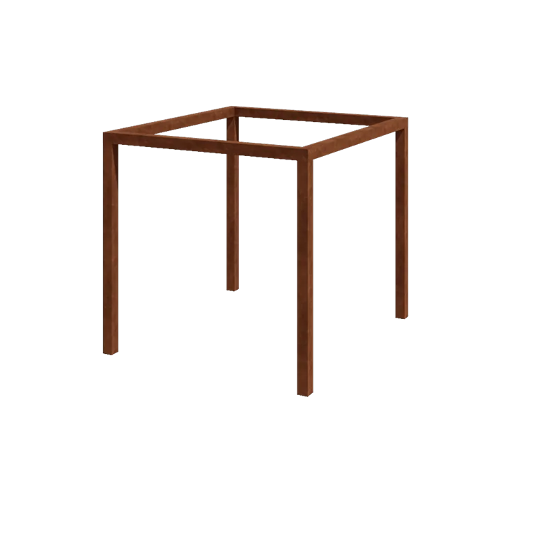 Corten jeklena pergola - Kvadrat - 274 x 250 x 230 cm - Brez betonskega podstavka