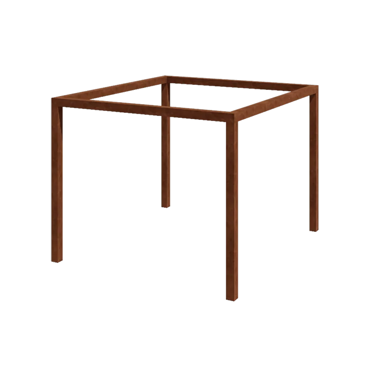 Corten jeklena pergola - Kvadrat - 324 x 300 x 230 cm - Brez betonskega podstavka