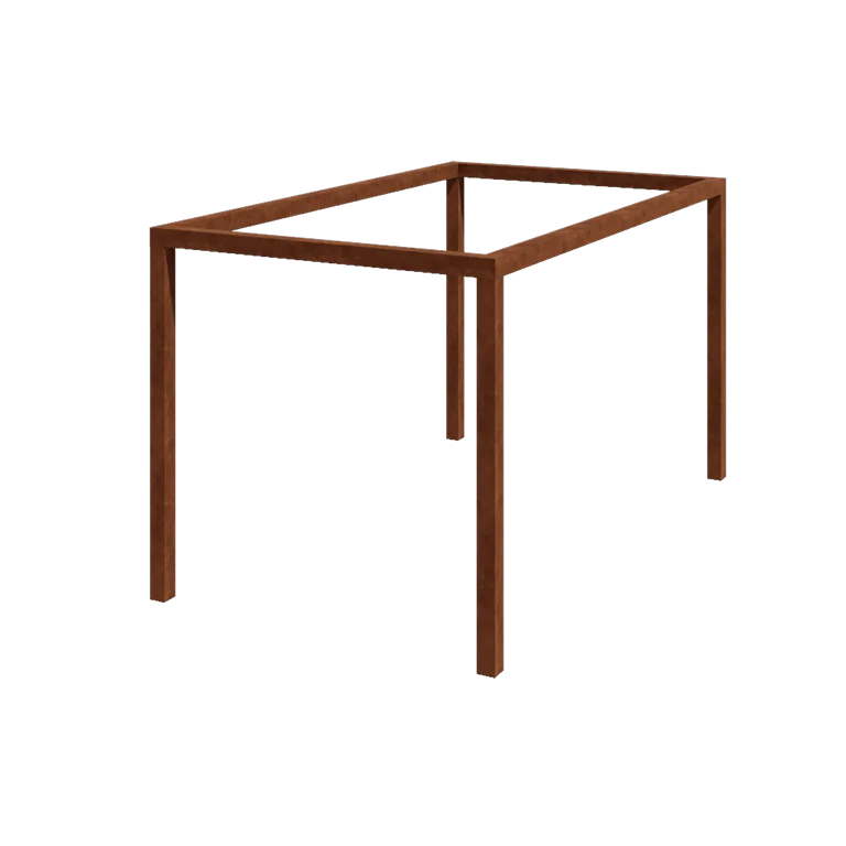 Corten jeklena pergola - Pravokotnik - 424 x 250 x 230 cm - Brez betonskega podstavka