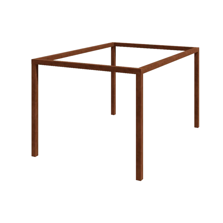 Corten jeklena pergola - Pravokotnik - 424 x 300 x 230 cm - Brez betonskega podstavka