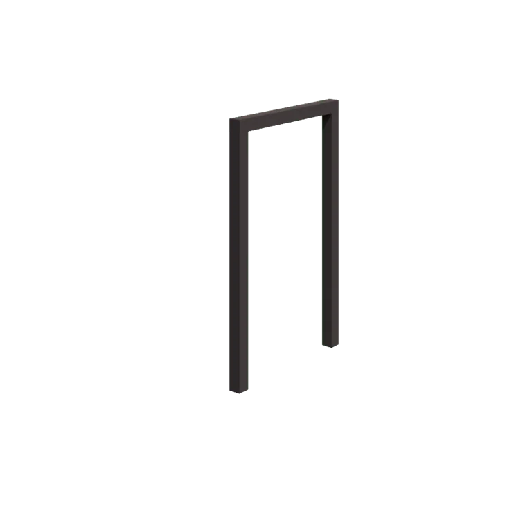 Jeklena pergola - Raven - 150 x 230 cm - RAL7016 mat (antracitno siva) - Brez betonskega podstavka