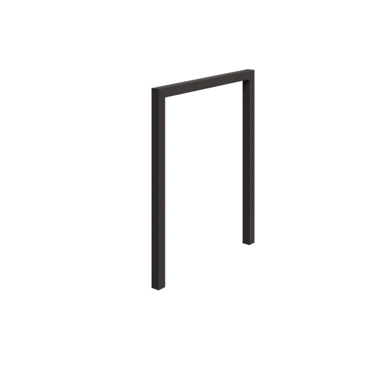 Jeklena pergola - Raven - 200 x 230 cm - RAL7016 mat (antracitno siva) - Brez betonskega podstavka
