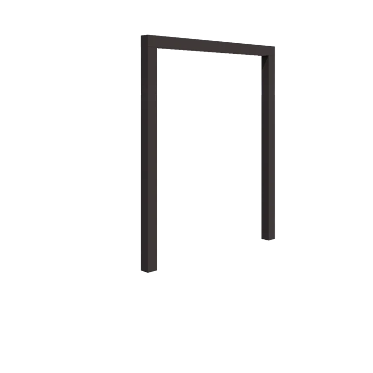 Jeklena pergola - Raven - 200 x 230 cm - Druga RAL barva - Brez betonskega podstavka