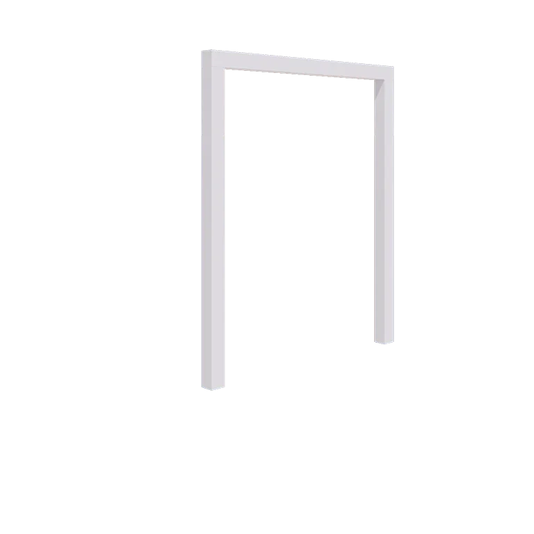 Jeklena pergola - Raven - 200 x 230 cm - RAL9010 mat (bela) - Brez betonskega podstavka
