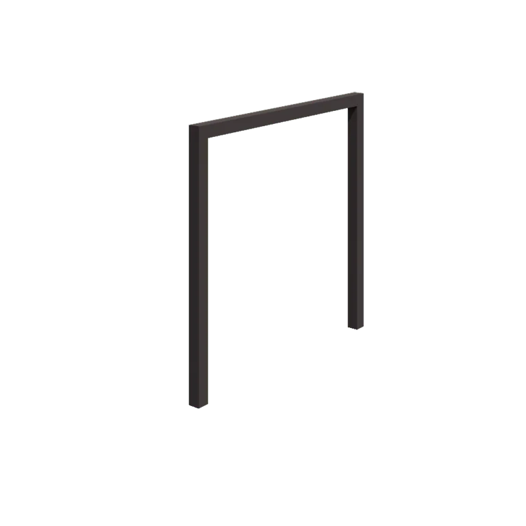 Jeklena pergola - Raven - 250 x 230 cm - RAL7016 mat (antracitno siva) - Brez betonskega podstavka