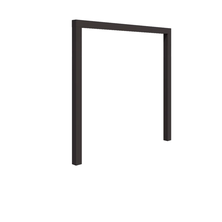 Jeklena pergola - Raven - 250 x 230 cm - Druga RAL barva - Brez betonskega podstavka