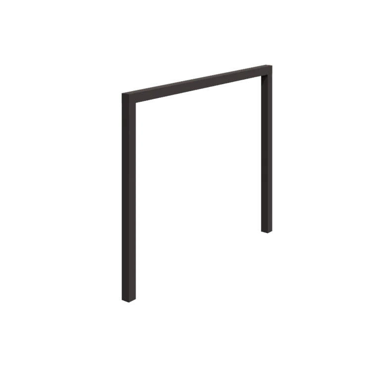 Jeklena pergola - Raven - 300 x 230 cm - RAL7016 mat (antracitno siva) - Brez betonskega podstavka