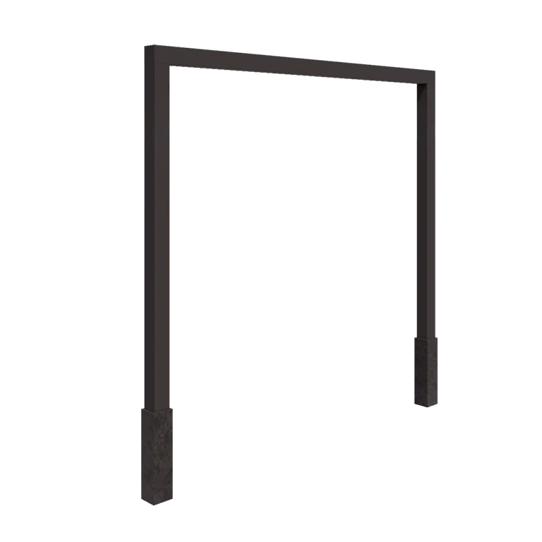 Jeklena pergola - Raven - 300 x 230 cm - Druga RAL barva - Z betonskim podstavkom