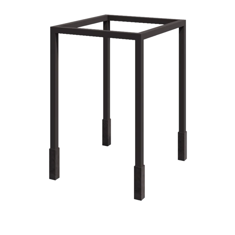 Jeklena pergola - Kvadrat - 224 x 200 x 230 cm - Druga RAL barva - Z betonskim podstavkom