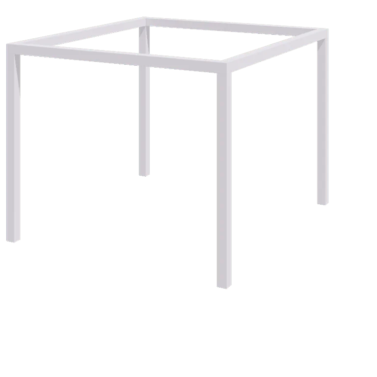 Jeklena pergola - Kvadrat - 324 x 300 x 230 cm - RAL9010 mat (bela) - Brez betonskega podstavka