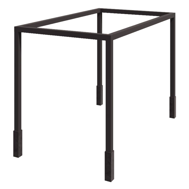Jeklena pergola - Kvadrat - 424 x 250 x 230 cm - Druga RAL barva - Z betonskim podstavkom