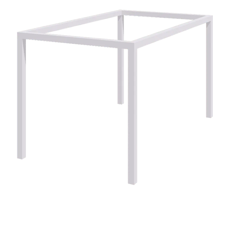 Jeklena pergola - Pravokotnik - 424 x 250 x 230 cm - RAL9010 mat (bela) - Brez betonskega podstavka