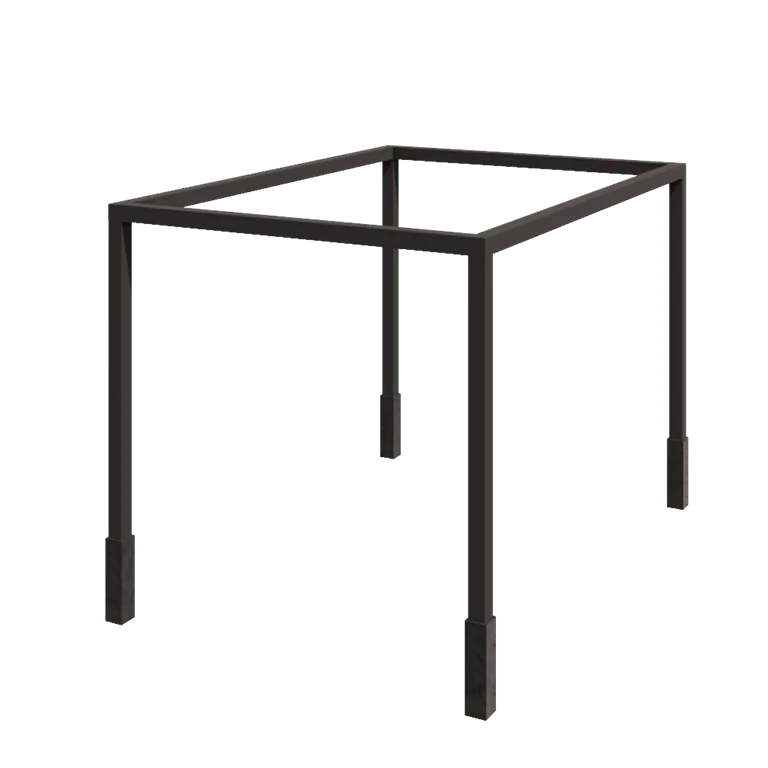 Jeklena pergola - Pravokotnik - 424 x 300 x 230 cm - RAL7016 mat (antracitno siva) - Z betonskim podstavkom