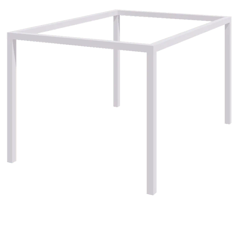 Jeklena pergola - Pravokotnik - 424 x 300 x 230 cm - RAL9010 mat (bela) - Brez betonskega podstavka