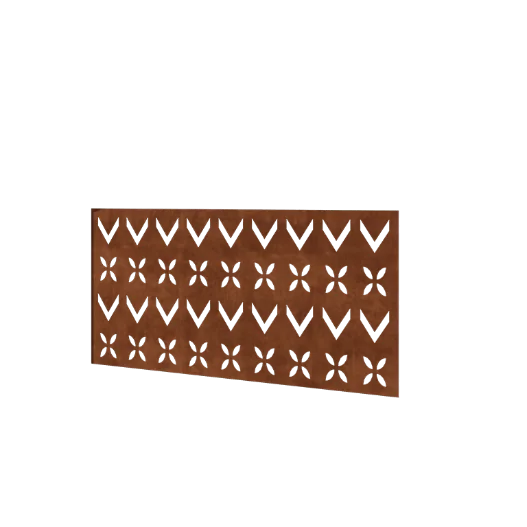 Corten jeklena ograja H - Panel V - 120 x 63,3 cm