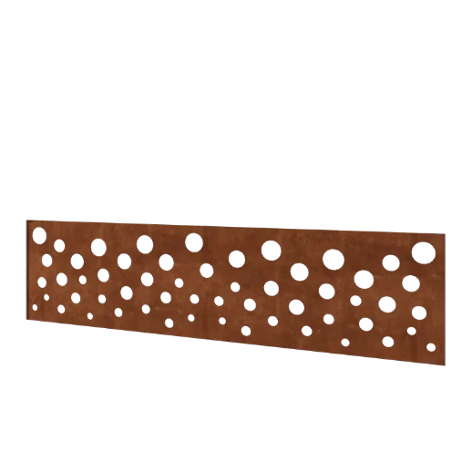 Corten jeklena ograja H - Panel B - 180 x 47,5 cm