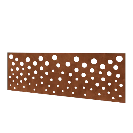 Corten jeklena ograja H - Panel B - 180 x 63,3 cm