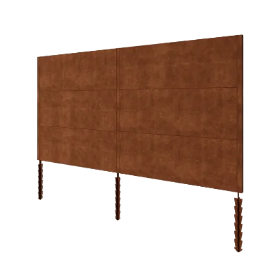 Corten jeklena ograja H3 - Celoten komplet - 378 x 6 x 190 cm