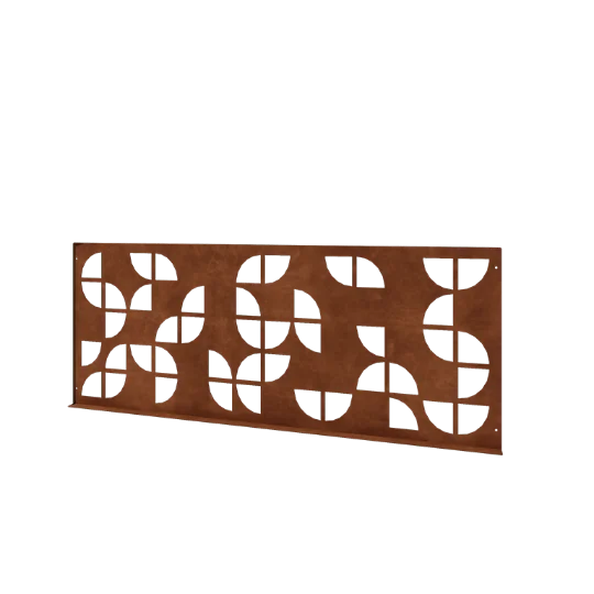 Corten jeklena okrasna ograja G - Panel - 149 x 3 x 60 cm