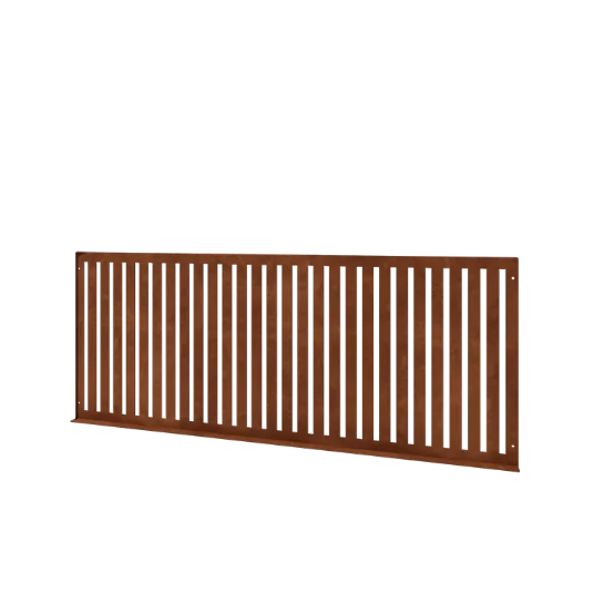 Corten jeklena okrasna ograja S - Panel - 149 x 3 x 60 cm
