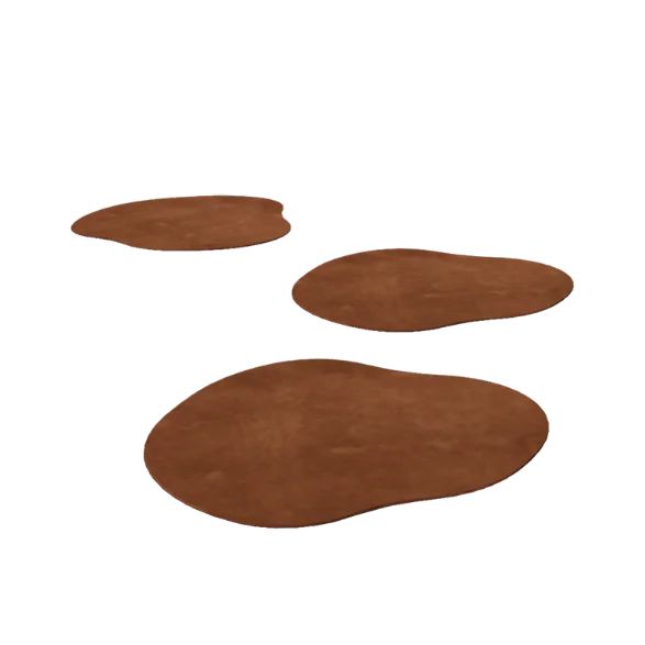 Corten jeklena stopna plošča - Organski - 50 x 50 cm