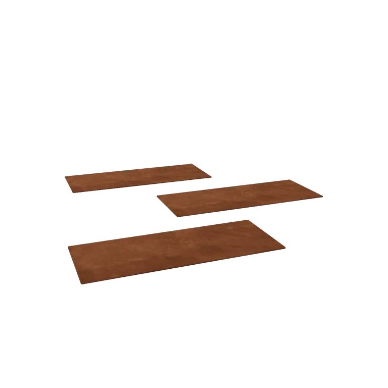 Corten jeklena stopna plošča - Pravokotnik - 60 x 25 cm