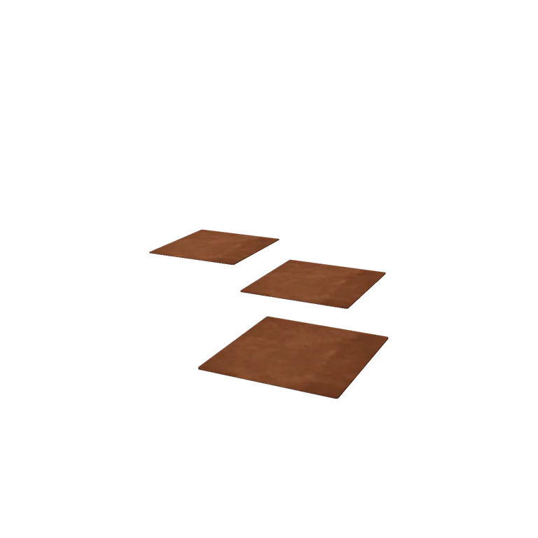 Corten jeklena stopna plošča - Kvadrat - 30 x 30 cm